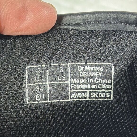 (N7) Dr. Martens br SOFTY T LACE UP LEATHER BOOTS br JUNIOR 1460, size 3 big kid - Picture 10 of 10